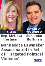 A person pretending to be a police officer assassinated a Democratic state legislator in Minnesota and killed the lawmaker's husband in an act of targeted political violence. The assailant also shot and severely injured another Democratic lawmaker and his wife, both shootings possibly because of votes by both legislators to cut benefits to illegal aliens.